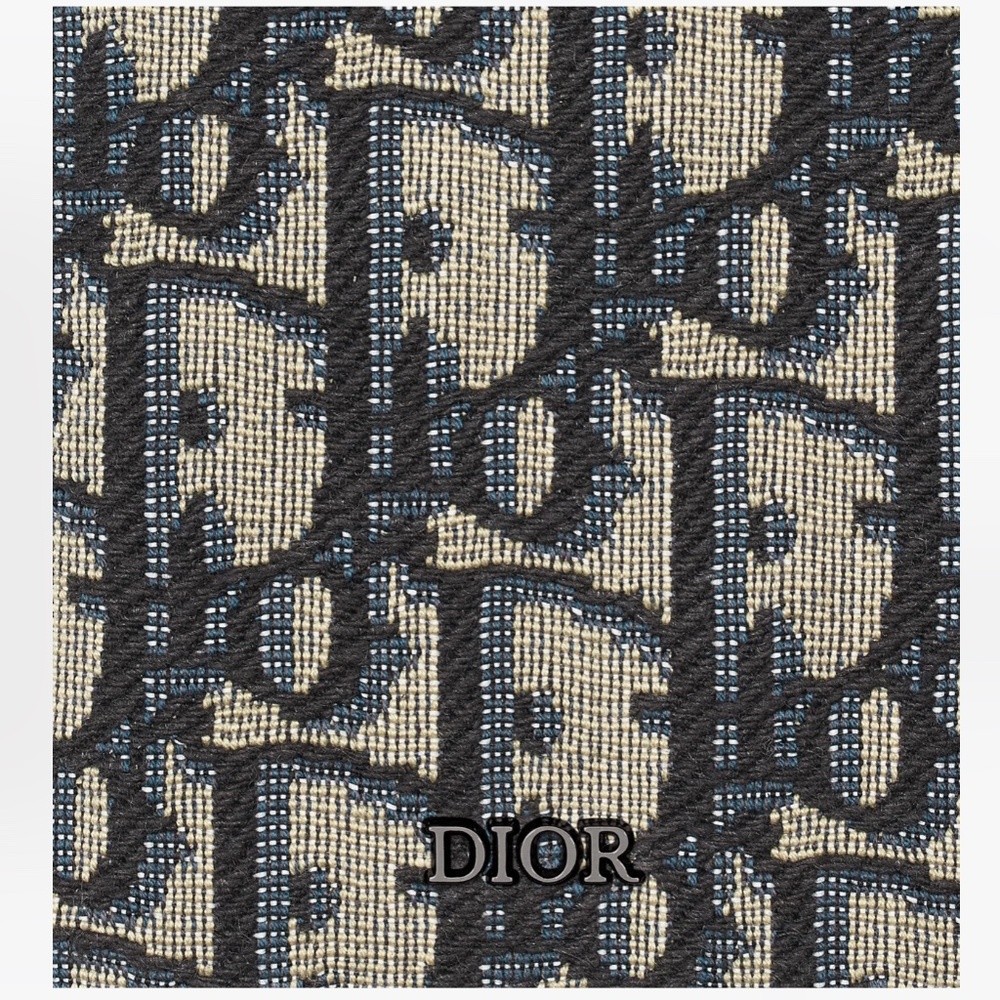 Dior Vertical Long Wallet Beige and Black Oblique Jacquard - Picture 6 of 6